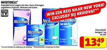 Aanbiedingen Nicotinell kauwgom - nicotinell - Geldig van 06/01/2015 tot 11/01/2015 bij Kruidvat