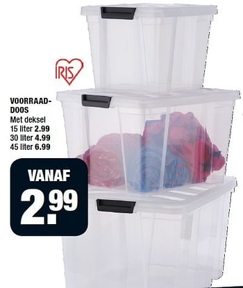 Aanbiedingen Voorraaddoos - Huismerk - Big Bazar - Geldig van 05/01/2015 tot 11/01/2015 bij Big Bazar