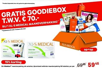 Aanbiedingen Xl-s medical vetbinder maandverpakking - Huismerk - Etos - Geldig van 05/01/2015 tot 11/01/2015 bij Etos