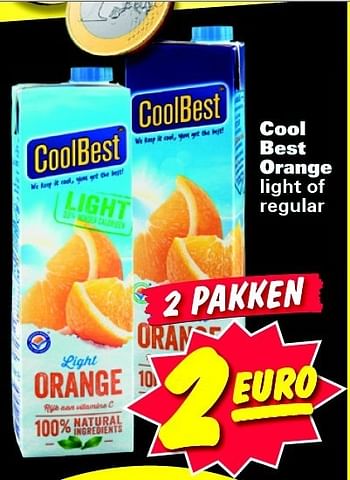 Aanbiedingen Cool best orange light of regular - Coolbest - Geldig van 02/01/2015 tot 11/01/2015 bij Nettorama