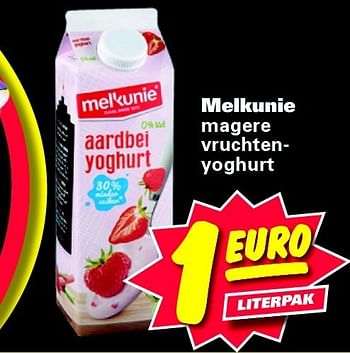 Aanbiedingen Melkunie magere vruchtenyoghurt - Melkunie - Geldig van 02/01/2015 tot 11/01/2015 bij Nettorama