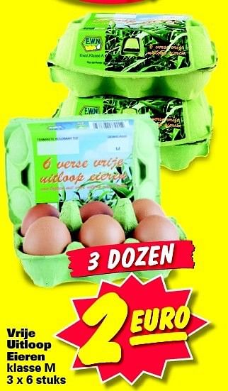 Aanbiedingen Vrije uitloop eieren - Huismerk - Nettorama - Geldig van 02/01/2015 tot 11/01/2015 bij Nettorama