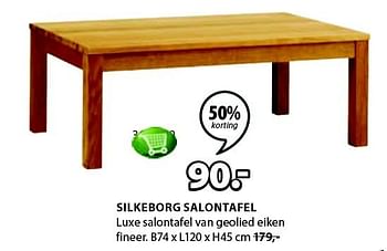 Aanbiedingen Silkeborg salontafel luxe salontafel van geolied eiken - Huismerk - Jysk - Geldig van 05/01/2015 tot 18/01/2015 bij Jysk
