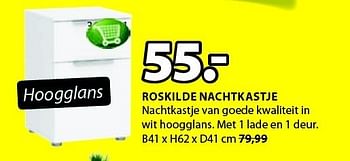 Aanbiedingen Roskilde nachtkastje nachtkastje van goede kwaliteit - Huismerk - Jysk - Geldig van 05/01/2015 tot 18/01/2015 bij Jysk