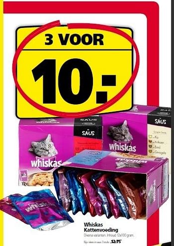 Aanbiedingen Whiskas kattenvoeding - Whiskas - Geldig van 05/01/2015 tot 18/01/2015 bij Welkoop