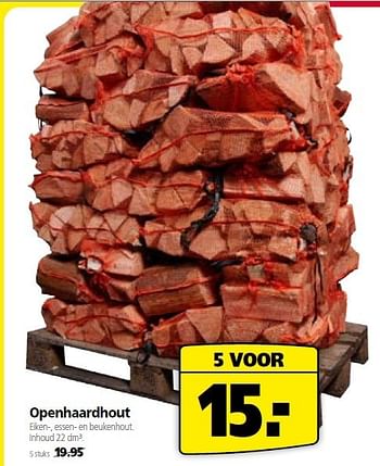Aanbiedingen Openhaardhout eiken-, essen- en beukenhout - Huismerk - Welkoop - Geldig van 05/01/2015 tot 18/01/2015 bij Welkoop