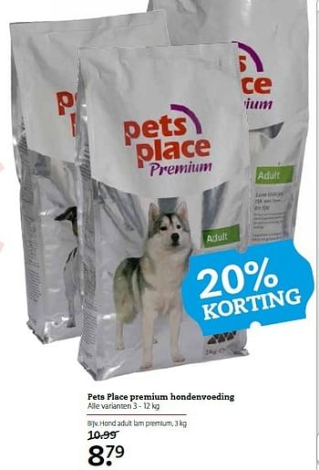 Aanbiedingen Pets place premium hondenvoeding - Petsplace - Geldig van 05/01/2015 tot 18/01/2015 bij Boerenbond