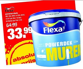 Aanbiedingen Powerdek - Flexa - Geldig van 05/01/2015 tot 18/01/2015 bij Praxis
