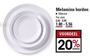 Aanbiedingen Melamine borden slijtvast - Huismerk - Sligro - Geldig van 05/01/2015 tot 19/01/2015 bij Sligro