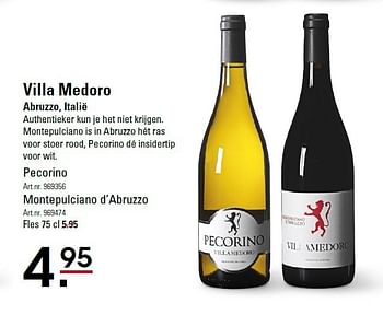 Aanbiedingen Villa medoro abruzzo, italië - Witte wijnen - Geldig van 05/01/2015 tot 19/01/2015 bij Sligro