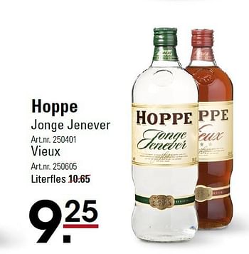 Aanbiedingen Hoppe jonge jenever - Hoppe - Geldig van 05/01/2015 tot 19/01/2015 bij Sligro