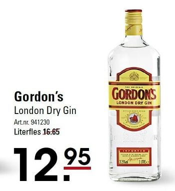 Aanbiedingen Gordon`s london dry gin - Gordon's - Geldig van 05/01/2015 tot 19/01/2015 bij Sligro