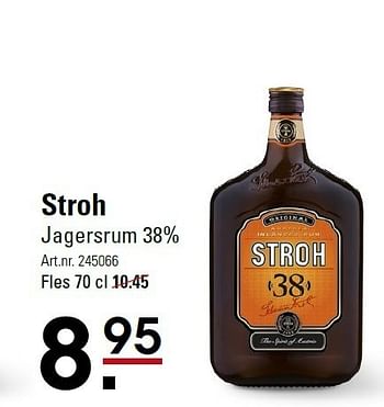 Aanbiedingen Stroh jagersrum 38% - Stroh - Geldig van 05/01/2015 tot 19/01/2015 bij Sligro