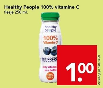 Aanbiedingen Healthy people 100% vitamine c - Healthy People - Geldig van 11/01/2015 tot 17/01/2015 bij Deen Supermarkten