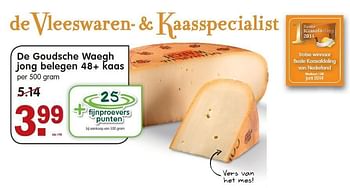 Aanbiedingen De goudsche waegh jong belegen 48+ kaas - De Goudsche Waegh - Geldig van 11/01/2015 tot 17/01/2015 bij Em-té