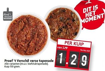 Aanbiedingen Proef `t verschil verse tapenade - Huismerk - Deka Markt - Geldig van 11/01/2015 tot 17/01/2015 bij Deka Markt