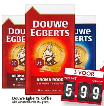 Aanbiedingen Douwe egberts koffie - Douwe Egberts - Geldig van 11/01/2015 tot 17/01/2015 bij Deka Markt