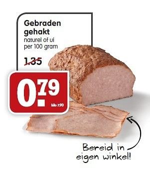 Aanbiedingen Gebraden gehakt naturel of ui - Huismerk - Em-té - Geldig van 11/01/2015 tot 17/01/2015 bij Em-té