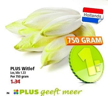 Aanbiedingen Plus witlof - Huismerk - Plus - Geldig van 11/01/2015 tot 17/01/2015 bij Plus