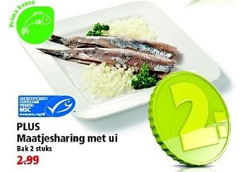 Aanbiedingen Plus maatjesharing met ui - Huismerk - Plus - Geldig van 11/01/2015 tot 17/01/2015 bij Plus