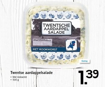 Aanbiedingen Twentse aardappelsalade - Huismerk - Lidl - Geldig van 12/01/2015 tot 17/01/2015 bij Lidl