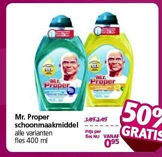 Aanbiedingen Mr. proper schoonmaakmiddel - Mr. Propre - Geldig van 12/01/2015 tot 18/01/2015 bij Jan Linders