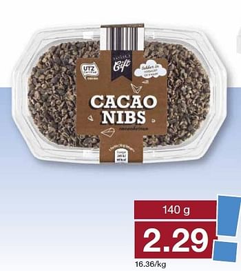 Aanbiedingen Cacao nibs - Deli Gift - Geldig van 14/01/2015 tot 20/01/2015 bij Aldi