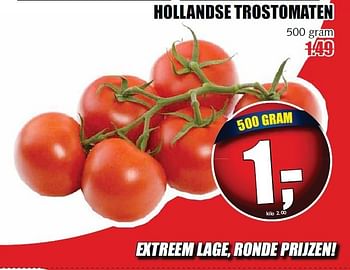 Aanbiedingen Hollandse trostomaten - Huismerk - MCD Supermarkten - Geldig van 12/01/2015 tot 18/01/2015 bij MCD Supermarkten