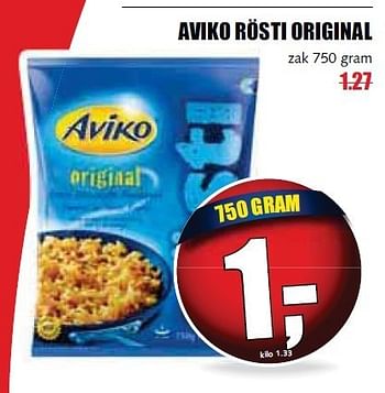 Aanbiedingen Aviko rösti original - Aviko - Geldig van 12/01/2015 tot 18/01/2015 bij MCD Supermarkten