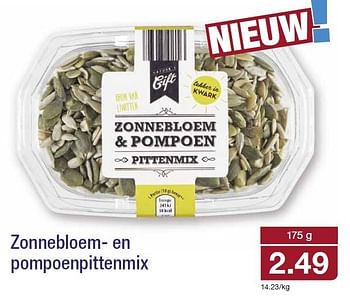 Aanbiedingen Zonnebloem- en pompoenpittenmix - Nature's Gift - Geldig van 14/01/2015 tot 20/01/2015 bij Aldi