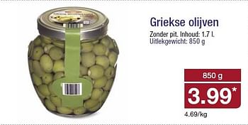 Aanbiedingen Griekse olijven - Huismerk - Aldi - Geldig van 14/01/2015 tot 20/01/2015 bij Aldi