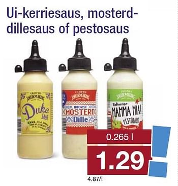 Aanbiedingen Ui-kerriesaus, mosterd- dillesaus of pestosaus - Huismerk - Aldi - Geldig van 14/01/2015 tot 20/01/2015 bij Aldi