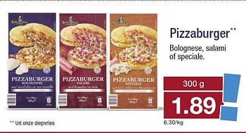 Aanbiedingen Pizzaburger bolognese, salami of speciale - Mama Mancini - Geldig van 14/01/2015 tot 20/01/2015 bij Aldi