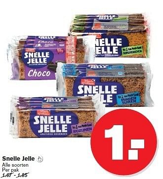 Aanbiedingen Snelle jelle - Snelle Jelle - Geldig van 14/01/2015 tot 20/01/2015 bij Hoogvliet