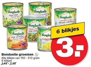 Aanbiedingen Bonduelle groenten - Bonduelle - Geldig van 14/01/2015 tot 20/01/2015 bij Hoogvliet