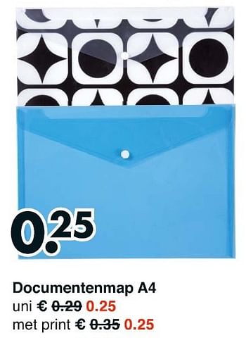 Aanbiedingen Documentenmap a4 - Huismerk - Wibra - Geldig van 12/01/2015 tot 24/01/2015 bij Wibra