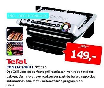 Aanbiedingen Tefal contactgrill optigrill voor de perfecte grillresultaten - Tefal - Geldig van 12/01/2015 tot 25/01/2015 bij De Harense Smid