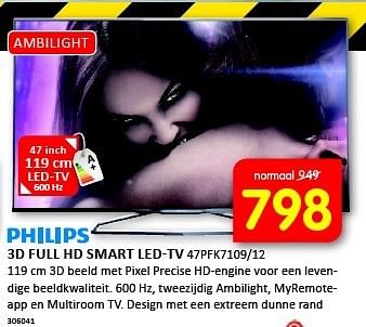 Aanbiedingen Philips 3d full hd smart led-tv - Philips - Geldig van 12/01/2015 tot 25/01/2015 bij It's Electronics