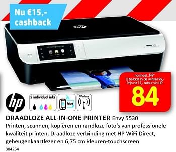 Aanbiedingen Hp draadloze all-in-one printer - HP - Geldig van 12/01/2015 tot 25/01/2015 bij It's Electronics