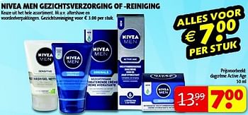 Aanbiedingen Nivea men gezichtsverzorging of -reiniging - Nivea - Geldig van 13/01/2015 tot 25/01/2015 bij Kruidvat