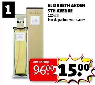 Aanbiedingen Elizabeth arden 5th avenue eau de parfum voor dames - Elizabeth Arden - Geldig van 13/01/2015 tot 25/01/2015 bij Kruidvat