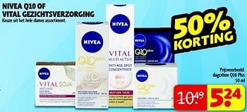 Aanbiedingen Nivea q10 of vital gezichtsverzorging - Nivea - Geldig van 13/01/2015 tot 25/01/2015 bij Kruidvat