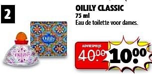 Aanbiedingen Oilily classic eau de toilette voor dames - Oilily - Geldig van 13/01/2015 tot 25/01/2015 bij Kruidvat