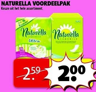 Aanbiedingen Naturella voordeelpak - Naturella - Geldig van 13/01/2015 tot 25/01/2015 bij Kruidvat