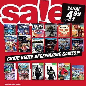 Aanbiedingen Grote keuze afgeprijsde games - Nintendo - Geldig van 14/01/2015 tot 27/01/2015 bij Makro