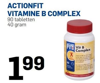 Aanbiedingen Actionfit vitamine b complex - Actionfit - Geldig van 05/01/2015 tot 01/02/2015 bij Action