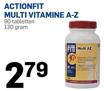 Aanbiedingen Actionfit multi vitamine a-z - Actionfit - Geldig van 05/01/2015 tot 01/02/2015 bij Action