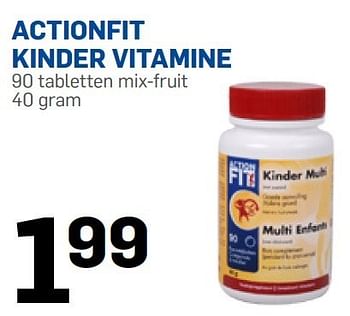 Aanbiedingen Actionfit kinder vitamine - Actionfit - Geldig van 05/01/2015 tot 01/02/2015 bij Action