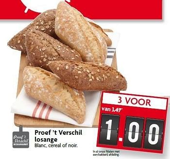 Aanbiedingen Proef `t verschil losange blanc, cereal of noir - Huismerk - Deka Markt - Geldig van 18/01/2015 tot 24/01/2015 bij Deka Markt