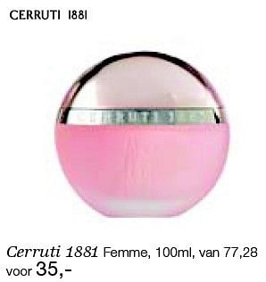 Aanbiedingen Cerruti 1881 femme - Cerruti 1881 - Geldig van 26/12/2014 tot 06/02/2015 bij De Bijenkorf